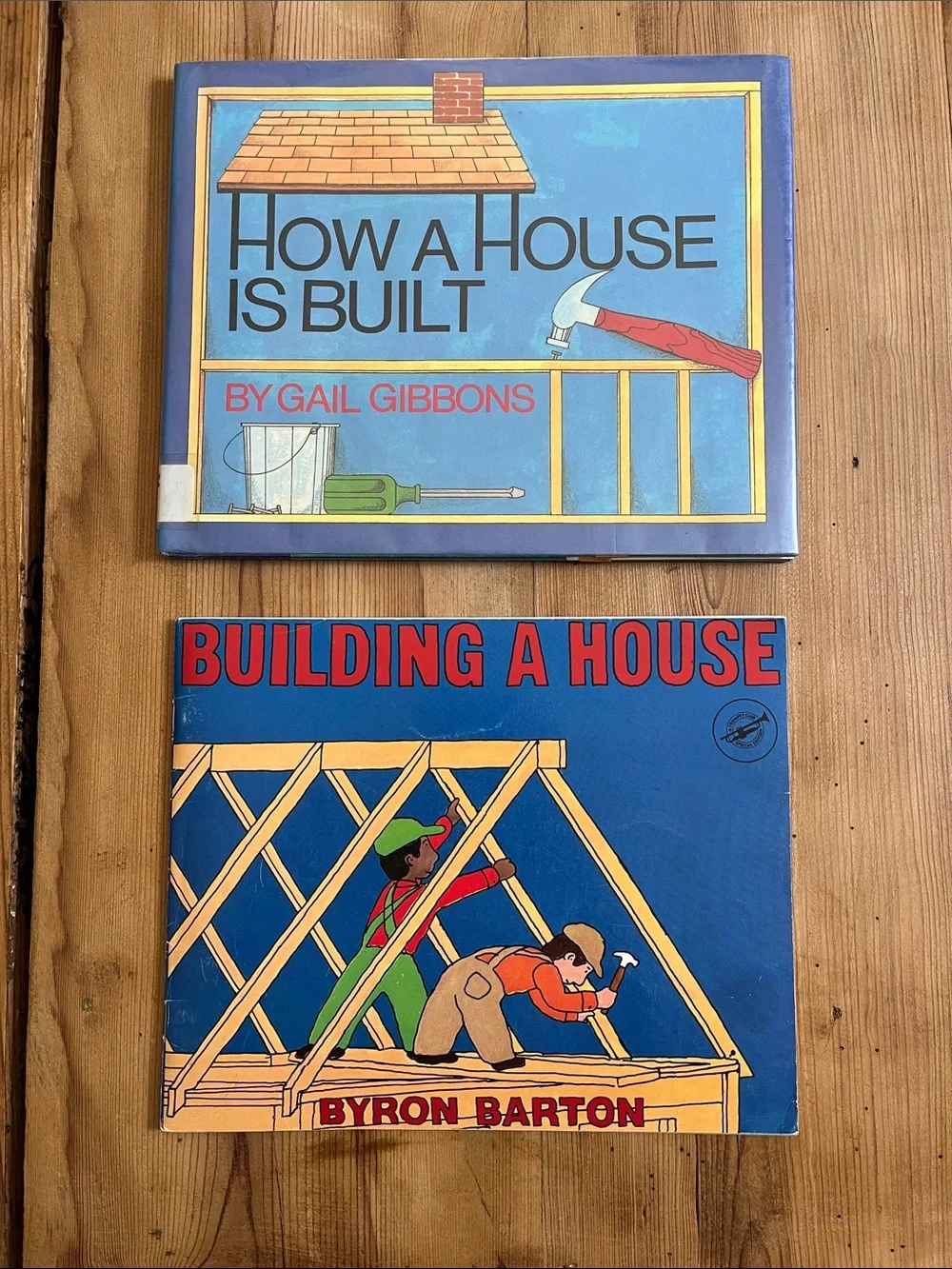 Set/2 Simple Construction Books Illustrated for Children HC How To Build A House